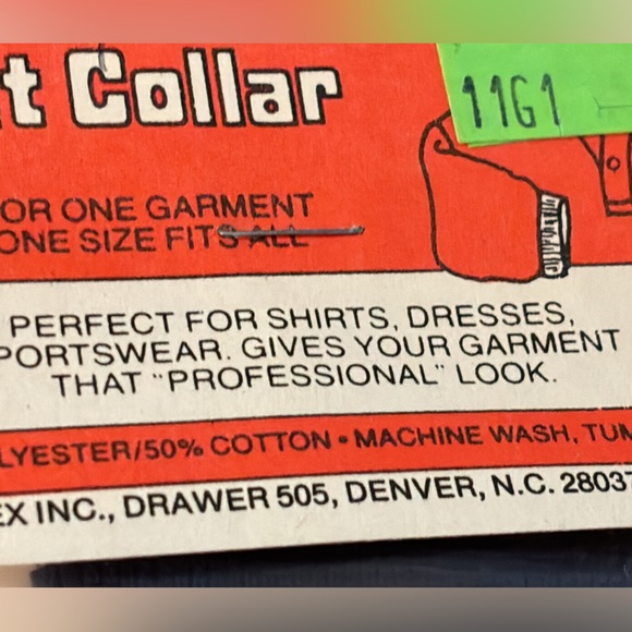 Vintage New old stock 6 Knit Collars 5 white 1 navy factory sealed - Picture 7 of 9